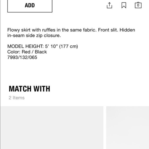 NWT Zara Ruffled Polka Dot Maxi Skirt size XS - Picture 8 of 11